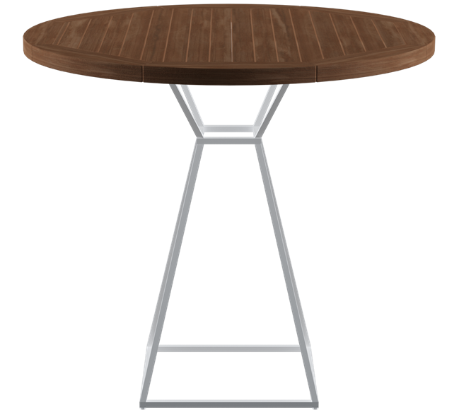White Hourglass Cafe Table